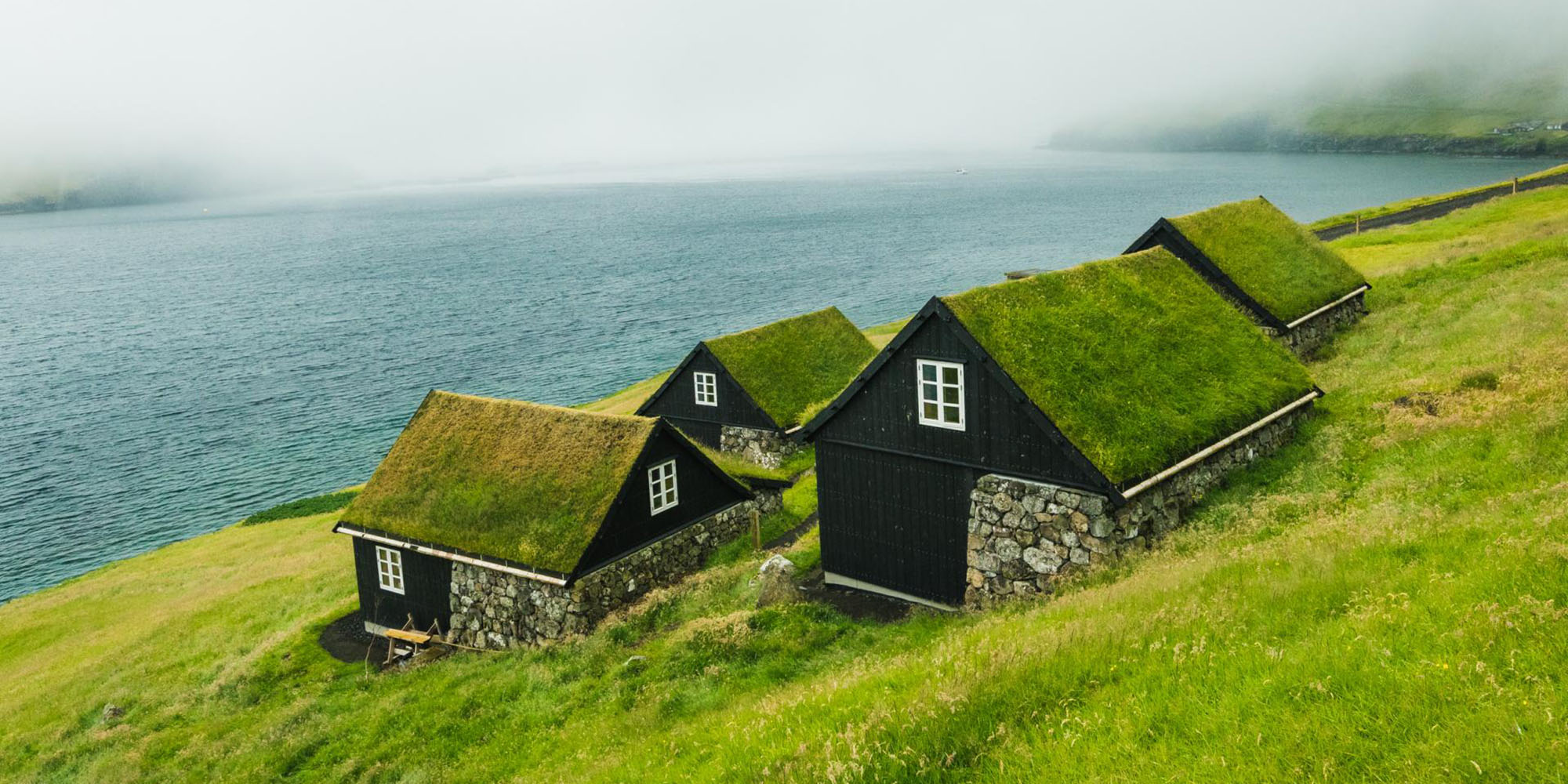 Faroe islands cottage in Bøur