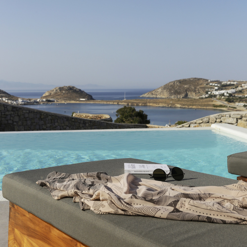 Case a Mykonos, Villa Lydia: pool with sea view