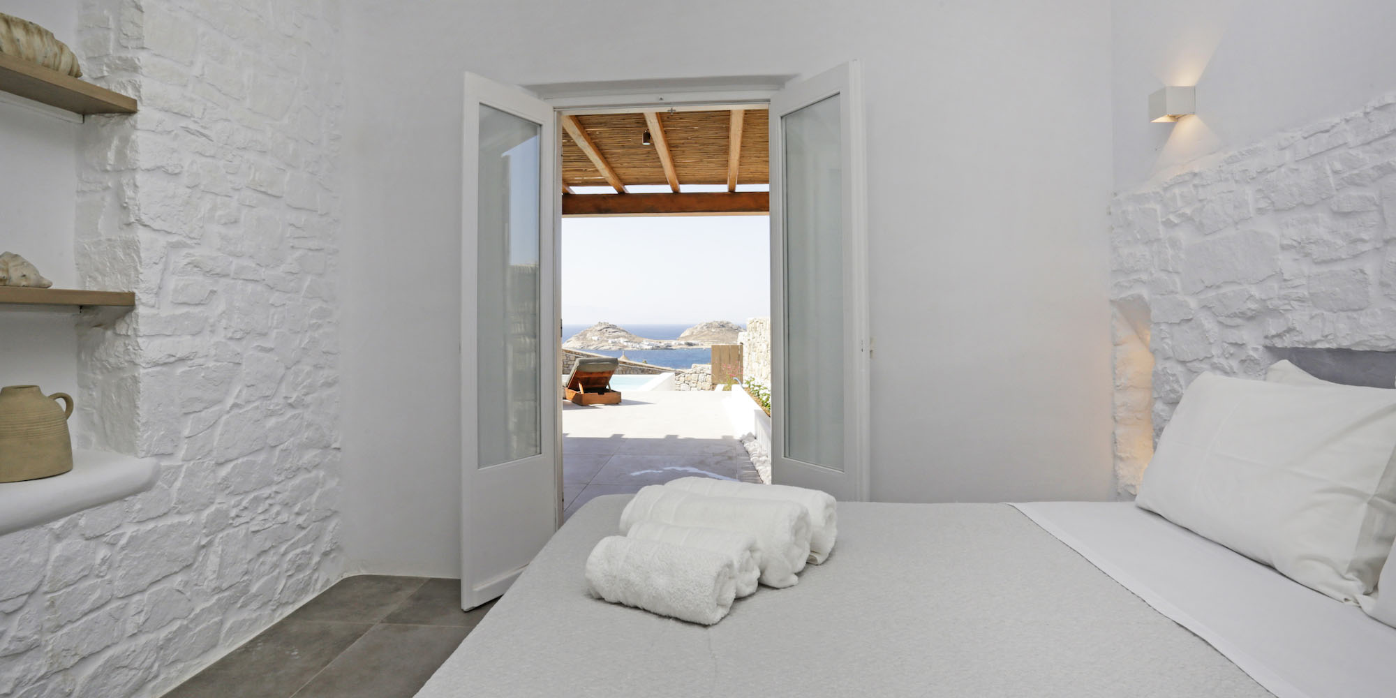 Case a Mykonos, Villa Lydia: bedroom details