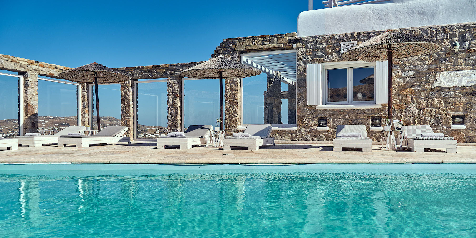 Ville a mykonos: Villa Petrolefko stunning pool