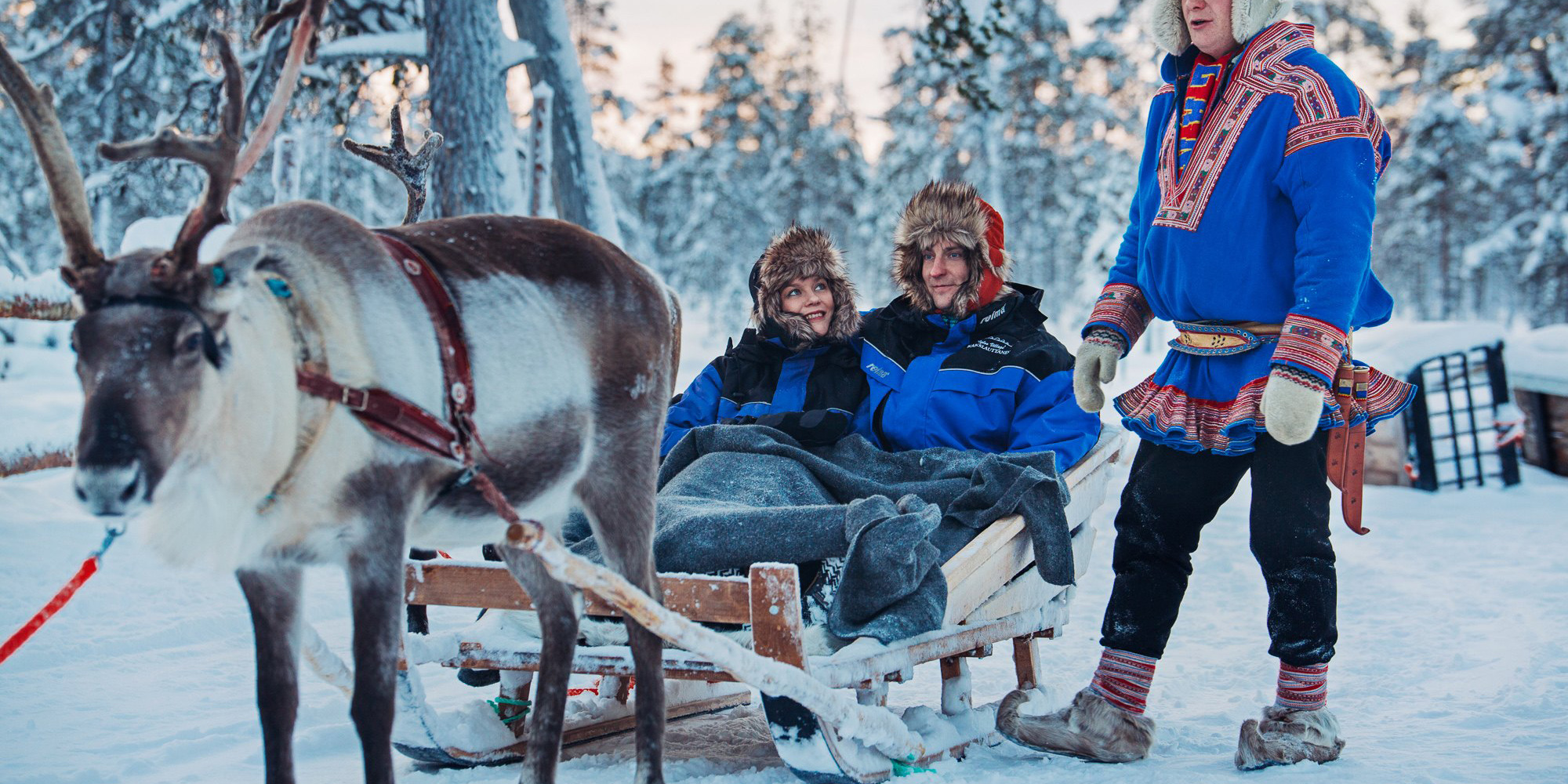 Glas-Iglu in Lappland: Husky-Safari