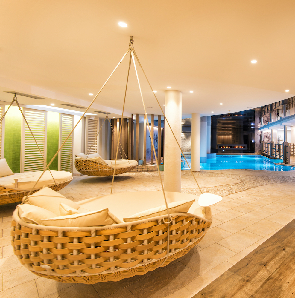 indoor pool at Preidlhof, Südtirol