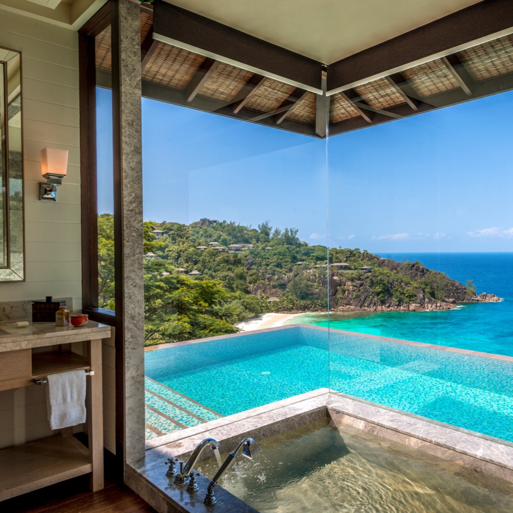 Seychelles resort flat view