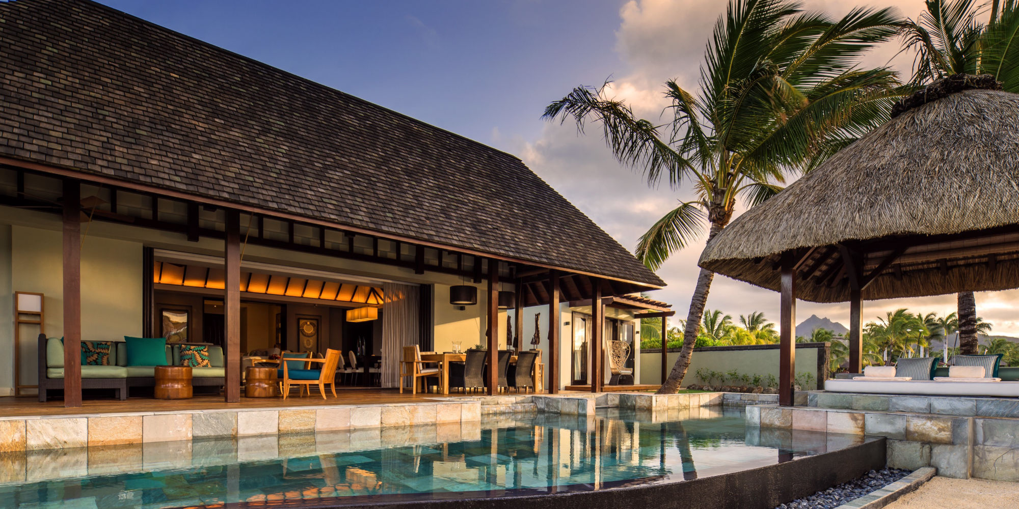 swimming pool four season 5 star hotel mauritius island